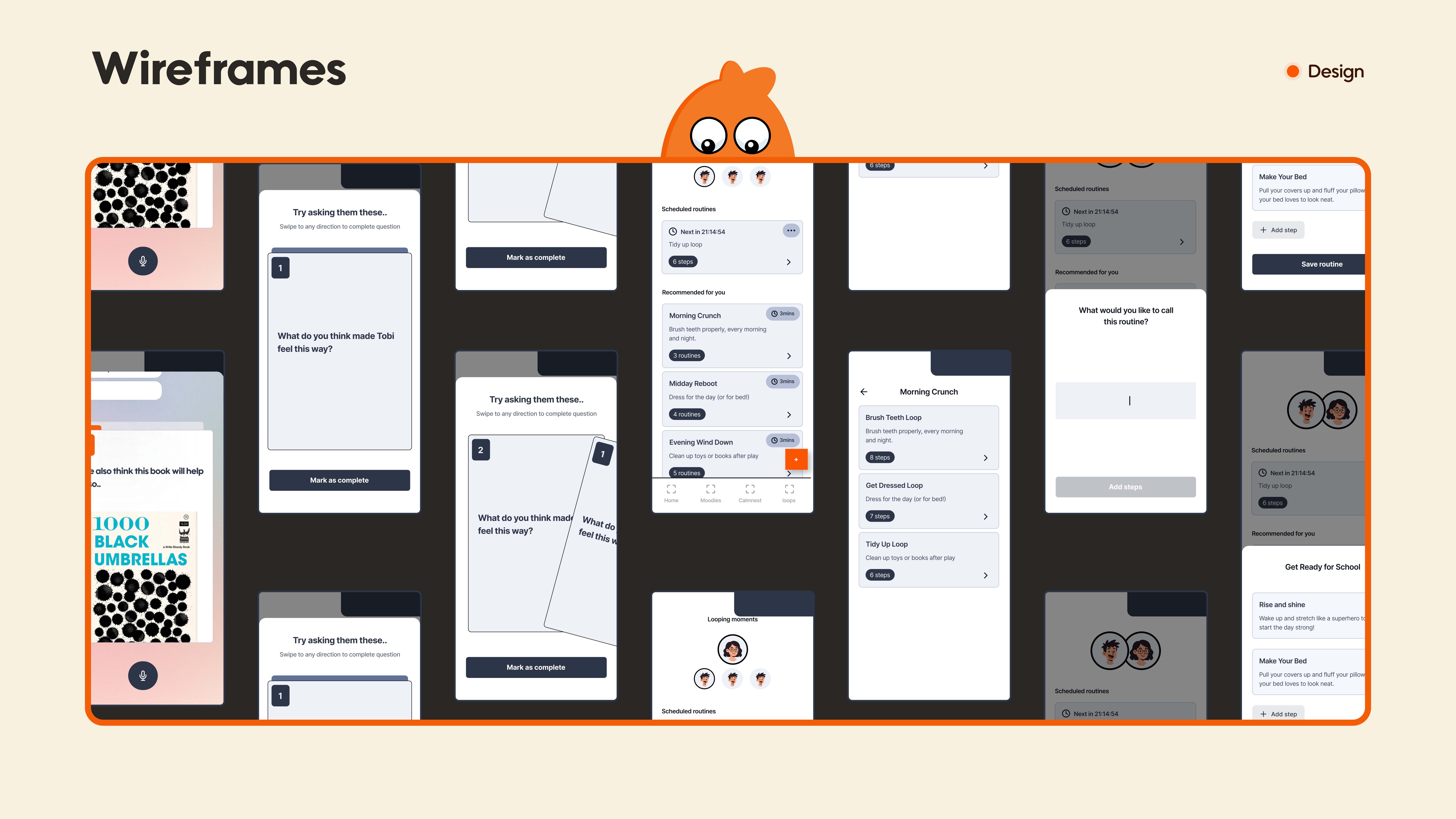 Wireframes or user flow